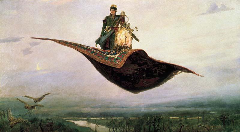 Viktor Vasnetsov Flying Carpet 1880 France oil painting art